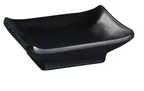 image of Yanco BP-4046 Black Sauce Bowl, 2.5 Oz (¼ Qt), 3-3/4" L x 2-1/2" W Melamine, Asian Style - Dozen