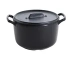 image of Yanco BP-4107 - Black Pearl Melamine Bowl, 7" Dia x 5-1/2" H, 2 Qt, Handles & Lid - Dozen