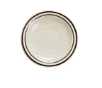 image of Yanco BR-2 Brown Speckled Ceramic Saucer 5.5" Diameter, Dishwasher Oven Microwave Safe - Dozen