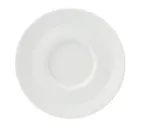 image of Yanco CA-002 Porcelain Saucer, 6" Dia. x 3/4" H, White, Microwave/Dishwasher Safe - Dozen