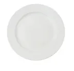 image of Yanco CA-110 Round China Plate, 10.5" Dia x 1" H, Porcelain, Rolled Edge, Rim, White - Dozen