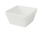 image of Yanco CA-4031 Cambria Sauce Dish, 3-1/4" W x 3-1/4" D x 1-3/4" H, 4 oz White Porcelain - Dozen