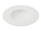 image of Yanco CA-612 Dessert Plate, 12½" x 2⅛", 14 oz, White Porcelain, Microwave/Dishwasher Safe - Dozen