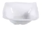 image of Yanco CAT-1282 Square Catering Bowl, 7 Qt (16" x 16" x 5.5"), White Melamine, Dishwasher Safe