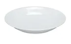image of Yanco CAT-3012 - 60 oz (1 Qt) Bowl, 12" Diameter x 2" Height, White Melamine, Dishwasher Safe
