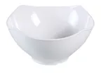 image of Yanco CAT-3614 - 6-1/2 Qt Square Plastic Bowl, 14" x 14" x 6", White Melamine, Dishwasher Safe