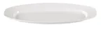 image of Yanco CAT-5017 Plastic Serving Platter, 16.5" x 7" Oblong Melamine White, Dishwasher Safe