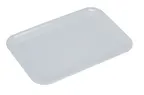 image of Yanco CAT-9024 - 13" x 10" Rectangular Melamine Dinner Plate, White, Dishwasher Safe, 12-13" Size