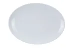 image of Yanco CO-212 - Extra Heavy Duty 12" Oval Melamine Platter, White, Dishwasher Safe - Dozen