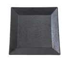 image of Yanco DB-510 Black Square Plate, 10" x 10" Porcelain, Dishwasher/Oven/Microwave Safe - Dozen