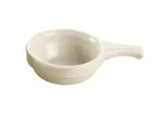 image of Yanco DFHC-10 Casserole Bowl, 10 oz Porcelain, Hdl, 4‑3/4" Dia x 1‑3/4" H, White, Safe - Dozen