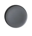 image of Yanco DI-308 Plastic Plate, 8" Dia x 3/4" H, Round Grey/White Melamine, Dishwasher Safe - Dozen