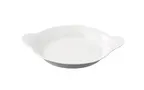 image of Yanco FH-10 - 10" Round White Porcelain Au Gratin Dish, Dishwasher Oven Microwave Safe - Dozen