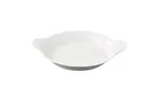 image of Yanco FH-7 - 7" Round White Porcelain Au Gratin Dish, Dishwasher & Microwave Safe - Dozen
