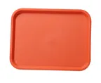 image of Yanco FT-14OR - Fast Food Tray, Rectangular 14" x 10", Melamine, Orange, Dishwasher Safe - Dozen