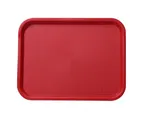 image of Yanco FT-14RD - Rectangular Fast Food Tray, 14" x 10", Melamine, Red, Dishwasher Safe - Dozen