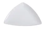 image of Yanco FU-408 - 8" x 8" Triangular Coupe Rim Porcelain Plate, Bone White, Dishwasher Safe - Dozen
