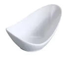 image of Yanco FU-504- 4" Boat‑Shape Porcelain Bowl, Bone White, 2 oz (4 in) Dishwasher& Oven Safe - Dozen