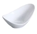 image of Yanco FU-506 - Boat Porcelain Bowl, 4 oz (5" L), Bone White, Dishwasher & Microwave Safe - Dozen