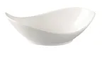 image of Yanco FU-708 - Fuji Oval Salad Bowl, 8" (6 Oz) Bone White Porcelain, Microwave Safe - Dozen