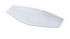 image of Yanco FU-810 Platter, 10" x 5" Rectangular Porcelain Coupe Rim, Bone White, Microwave Safe - Dozen