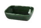 image of Yanco GG-303 - Rect Green Porcelain Dip Salsa Bowl, 2 oz, 3-3/4" W x 2-1/2" D x 1" H - Dozen
