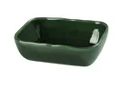 image of Yanco GG-305 - Rectangular Green Porcelain Bowl, 10 oz 5‑3/4" W x 4‑1/4" D x 1‑3/4" H Use - Dozen