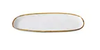 image of Yanco GL-209 - Oval White China Plate, 9" W x 4 1/4" D x 7/8" H, Dishwasher/Microwave Safe - Dozen