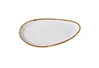 image of Yanco GL-210 Oval China Plate, 10" W x 6" D x 5/8" H, White, Dishwasher/Microwave Safe - Dozen