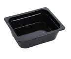 image of Yanco GN-213BK - 1/2 GN Black Melamine Pan, 3.6L, 12-4/5" L x 10-7/16" W x 3-15/16" H Dishwasher Safe