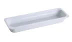 image of Yanco GN-420 Food Pan – GN 2/4 Melamine White, 20-7/8" L x 6-3/8" W x 2-9/16" H, 2-1/2"‑3" Depth
