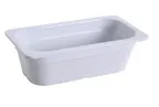 image of Yanco GN-513 1/3 GN Food Pan, 2.3L, 12-4/5" x 6-15/96" x 3-15/96" Melamine White, Dishwasher Safe