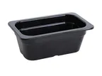 image of Yanco GN-611BK 1/4 GN Pan, 1.5L, 10-7/16" L x 6-3/8" W x 3-15/96" H, Melamine, Black, Dishwasher Safe