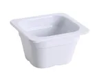 image of Yanco GN-707 GN 1/6 Pan, 0.9L, 6-15/96" W x 6-3/8" D x 3-15/96" H, White Melamine, Dishwasher‑Safe