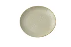 image of Yanco GO-207 Bread Plate, 7" Dia x 3/4" H, Porcelain, Curved Edge, Coupe Rim, Gold Rim - Dozen