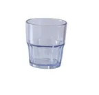 image of Yanco HA-009 - 9 Oz Clear Hawaii Rocks Plastic Barware, 3-1/4" Dia x 3-1/2" H, SAN Plastic, 1 Dozen
