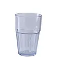 image of Yanco HA-010 - 10 Oz Clear SAN Plastic Double Rocks Barware, 3" Dia x 4-3/4" H - Dozen