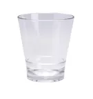 image of Yanco HA-209 - 9 Oz Clear SAN Plastic Rocks Glass, 3-1/4" Dia x 3-3/4" H - Dozen