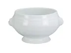 image of Yanco LB-212 Soup Tureen, 12 oz, 5-3/4"L x 4-3/4"W x 3-1/2"H, White Porcelain, No Lid - Dozen
