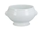 image of Yanco LB-215 - Porcelain Soup Tureen 15 Oz 6-1/4"Lx5-1/4"Wx3-1/4"H White Dishwasher Safe - Dozen