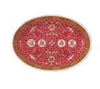 image of Yanco LG-2016 - Asian Dinnerware Longevity Plate, 16" Oval Melamine, Dishwasher Safe - Dozen
