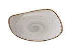 image of Yanco LY-109 - Porcelain Plate, 8-3/4" x 1-3/8" Brown Speckled, Dishwasher Safe - Dozen