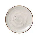 image of Yanco LY-1107 Lyon Plate, 7-1/4" Dia x 3/4" H, Brown Porcelain, Coupe Rim, Dishwasher Safe - Dozen