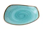 image of Yanco LY-110TQ Lyon Plate 10.5"x1.625" Turq Porcelain Free Curved Coupe Rim DW/Oven/MW Safe - Dozen