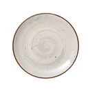 image of Yanco LY-1112 - 12-1/4" Dia x 1-1/4" H Coupe Rim Porcelain Plate Brown Dishwasher Safe - Dozen