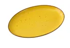 image of Yanco LY-2108YL Lyon Oval Platter, 8" x 5½" x ¾" Porcelain Yellow Glazed, Dishwasher Safe - Dozen