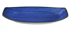 image of Yanco LY-215BU - Rectangular Blue Porcelain Plate, 15"x8-1/2"x1-5/8", Microwave Safe - Dozen