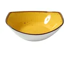image of Yanco LY-307YL - 7" Yellow Free‑Form Porcelain Soup Plate, 15 oz, Glazed - Dozen