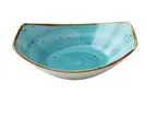 image of Yanco LY-309TQ - 20 oz Turquoise Porcelain Free‑Form Pasta Plate, 9" , Dishwasher Safe - Dozen