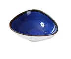 image of Yanco LY-404BU - Lyon Sauce Bowl 5 oz 4-3/4" L x 4-3/8" W x 1-5/8" H Porcelain Glazed Blue - Dozen